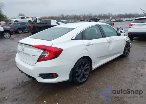 2019 Honda Civic Sport из США, поврежденный, VIN 19XFC2F87KE002574